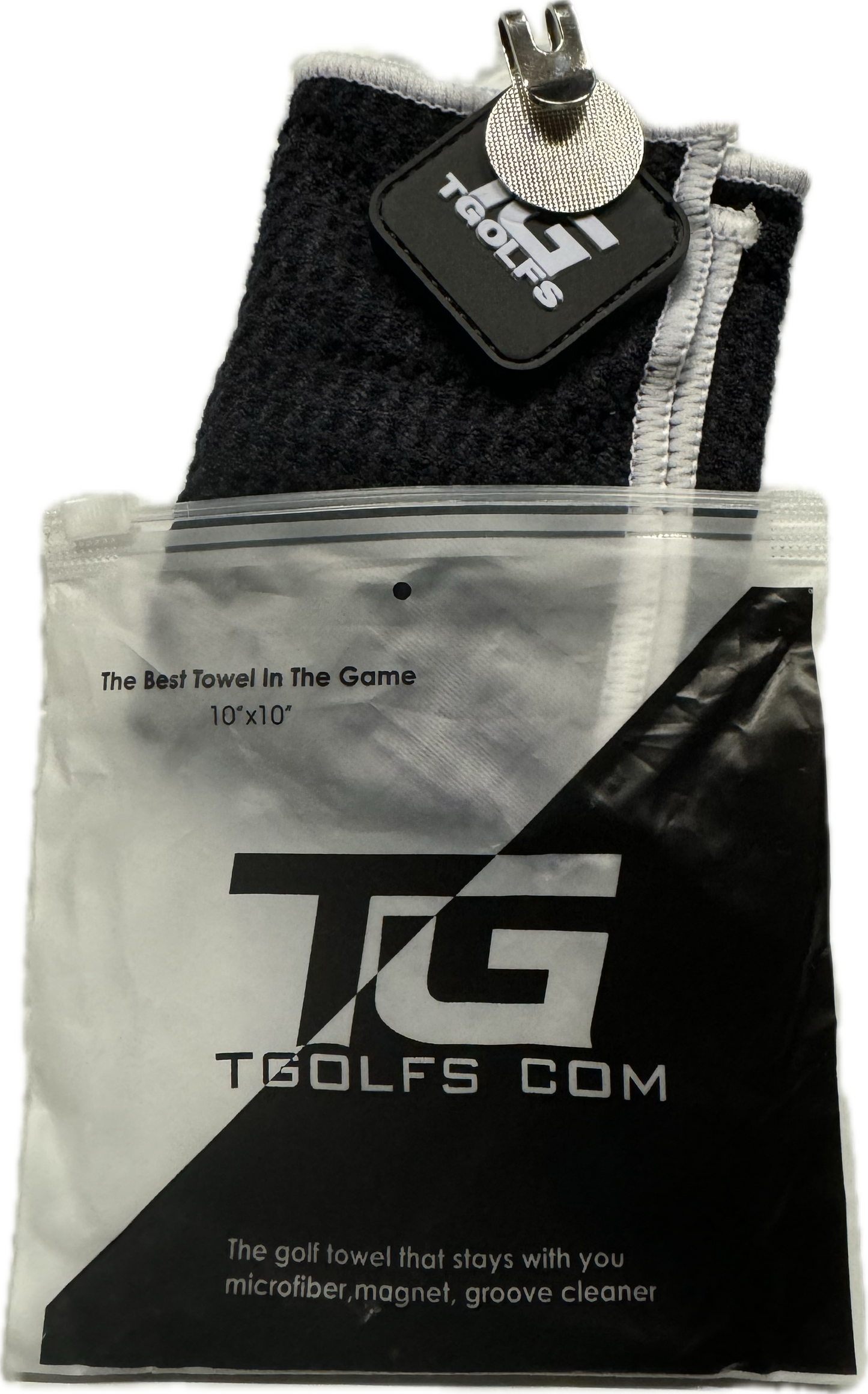 T-Owel  - Soft green side towel with groove cleaner and magnetic clip