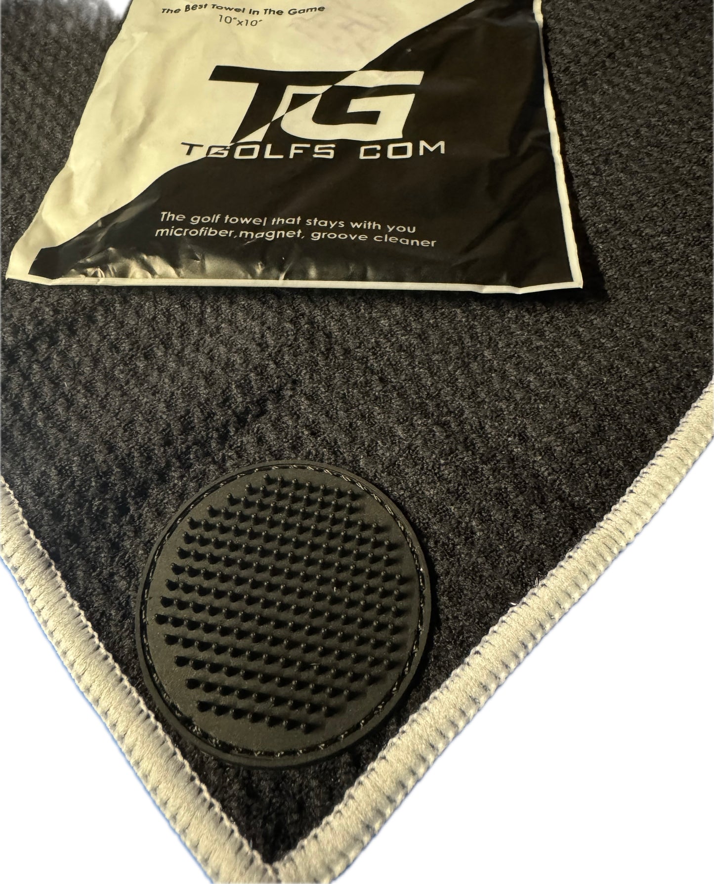 T-Owel  - Soft green side towel with groove cleaner and magnetic clip