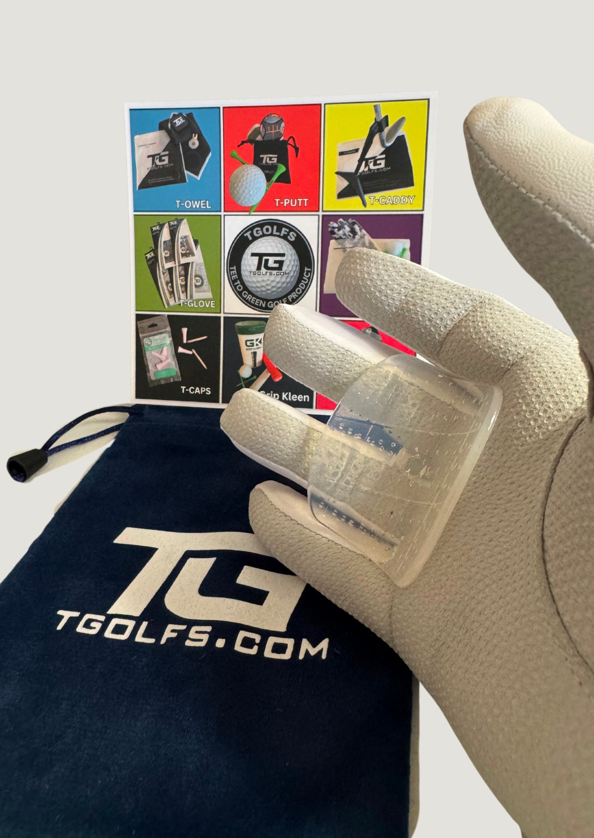 T-Grip™ BENEFITS include: Club alignment in the hand, grip pressure, and club face control