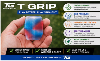 T-Grip™ Golf Version improving alignment, grip pressure, and clubface control for more consistent, confident shots.