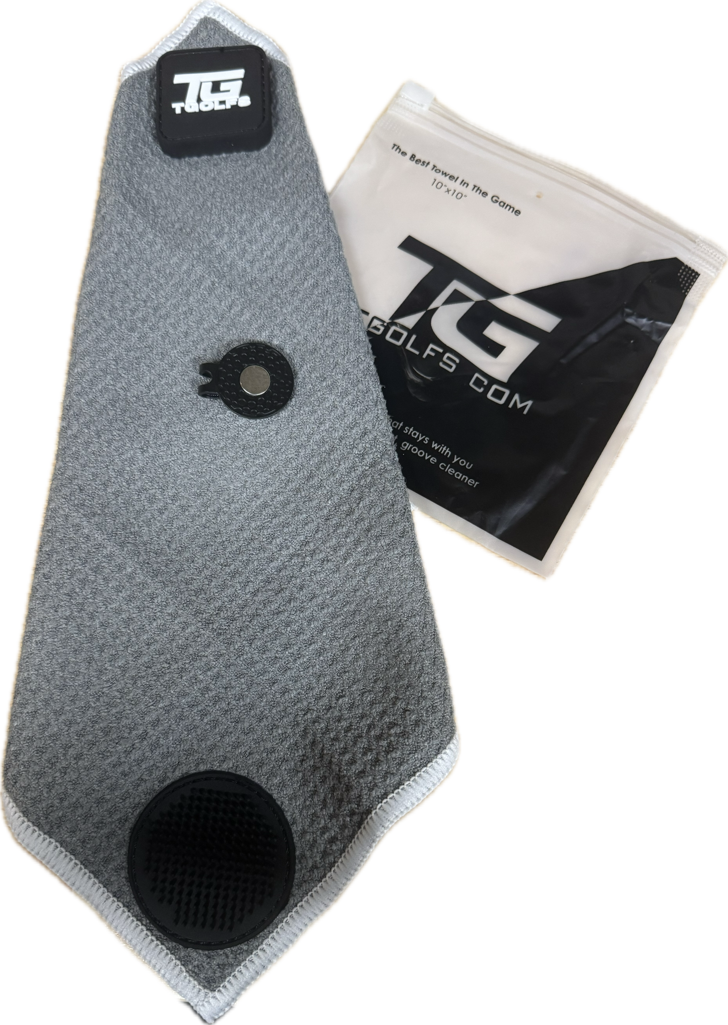 T-Owel  - Soft green side towel with groove cleaner and magnetic clip