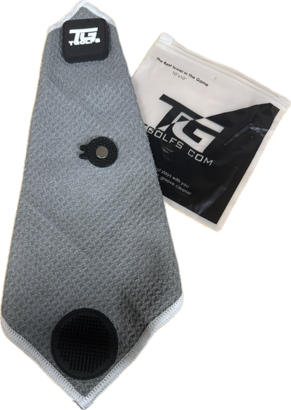 T-Owel  - Soft green side towel with groove cleaner and magnetic clip