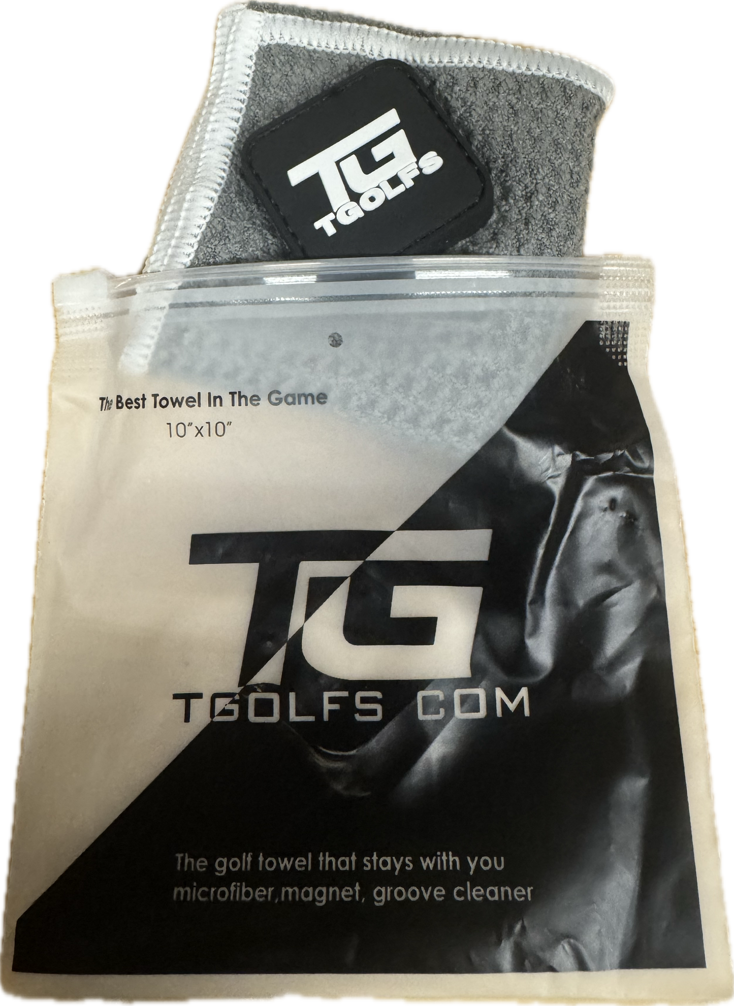 T-Owel  - Soft green side towel with groove cleaner and magnetic clip