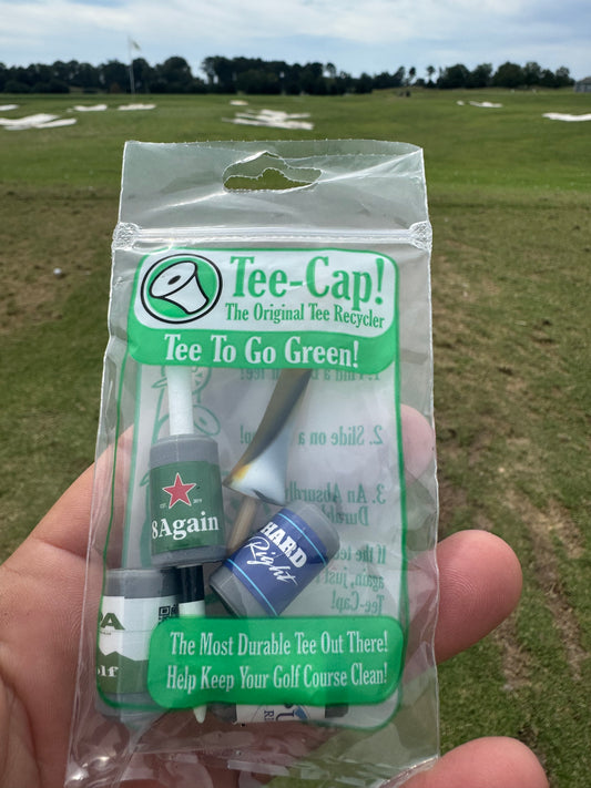 Tee-Caps set the height consistently every time. You can also make those broken tees reusable again.